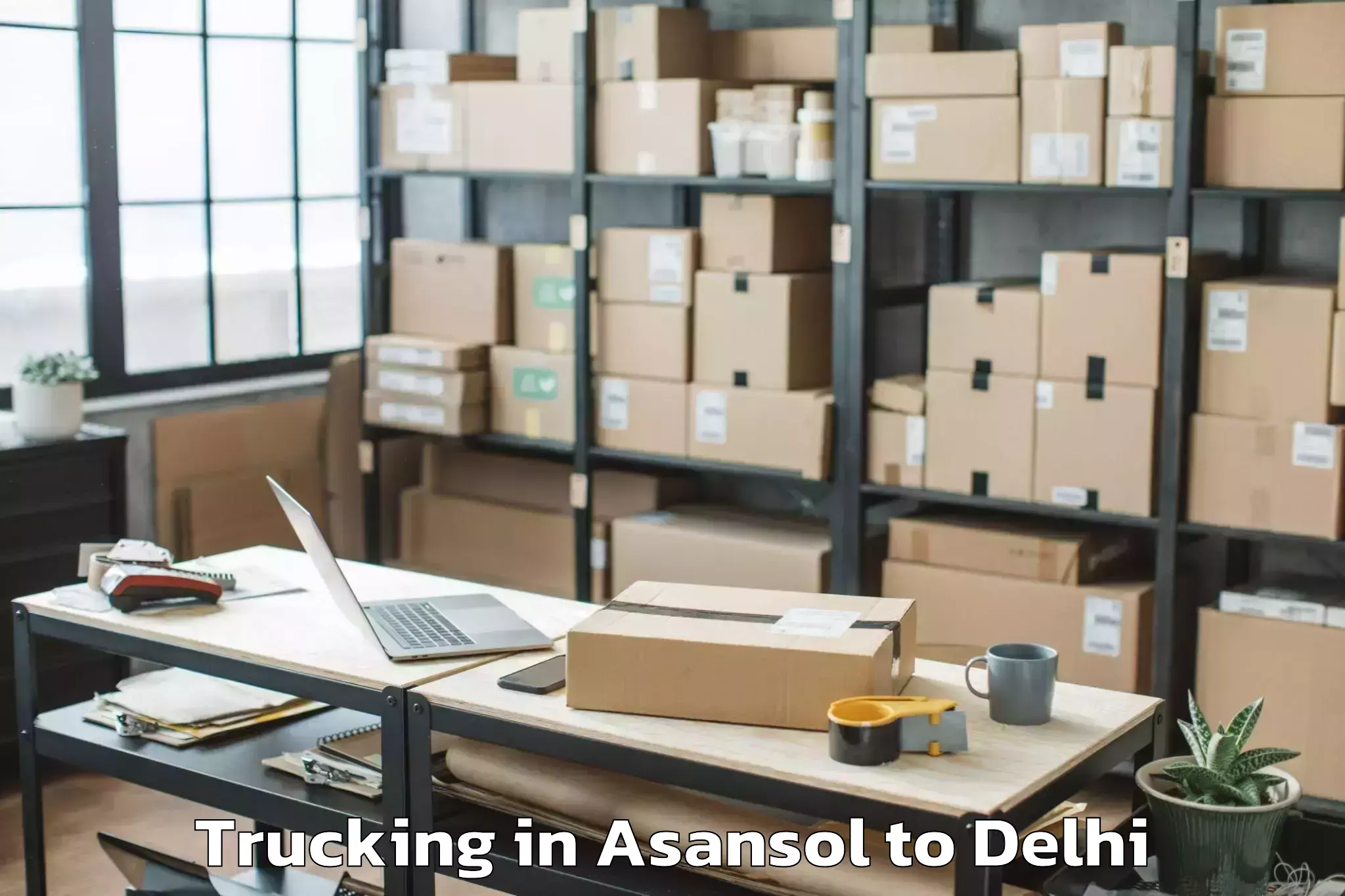 Reliable Asansol to Sansad Marg Trucking